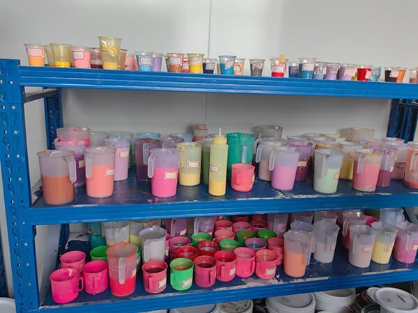 Coloración de figuras para llaveros
