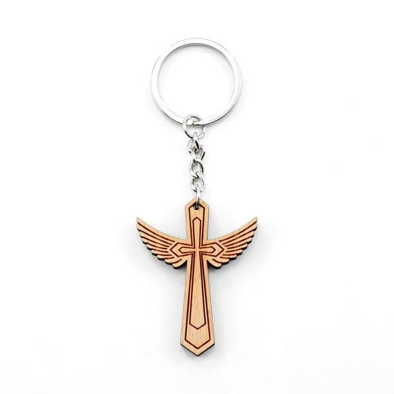 Llavero Cruz de Madera