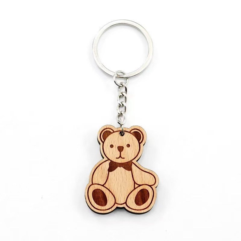 Llavero Oso Madera