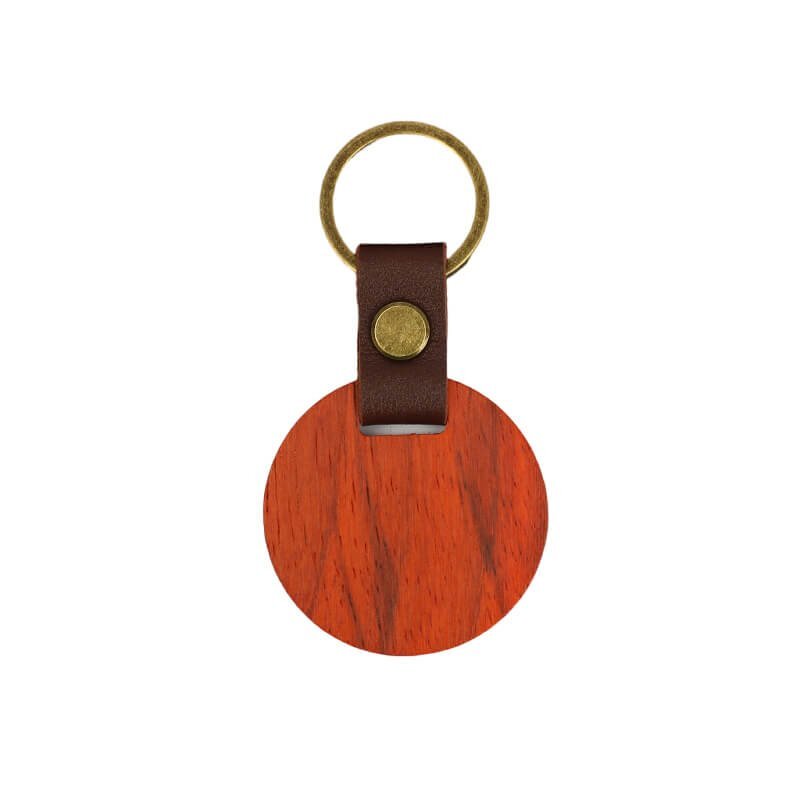 Llavero Redondo Palo de Rosa