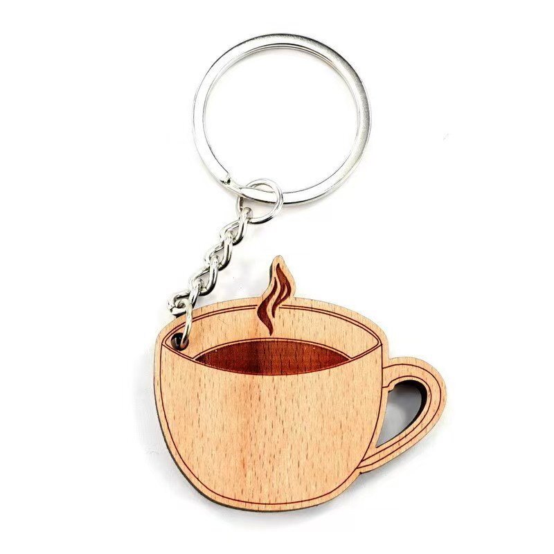 Llavero Taza Madera
