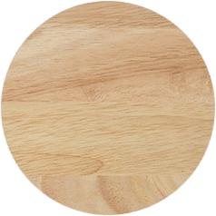 Llavero de madera de caucho