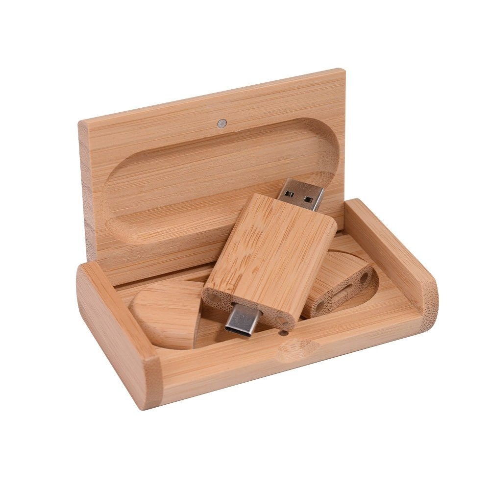 China Oval Wood Mobile USB Drives