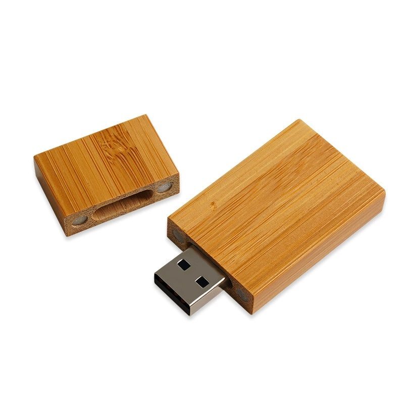 Classic Rectangular Wood USB Drive