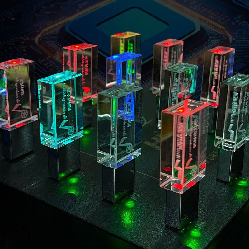 Colorful LED Light USB Drive