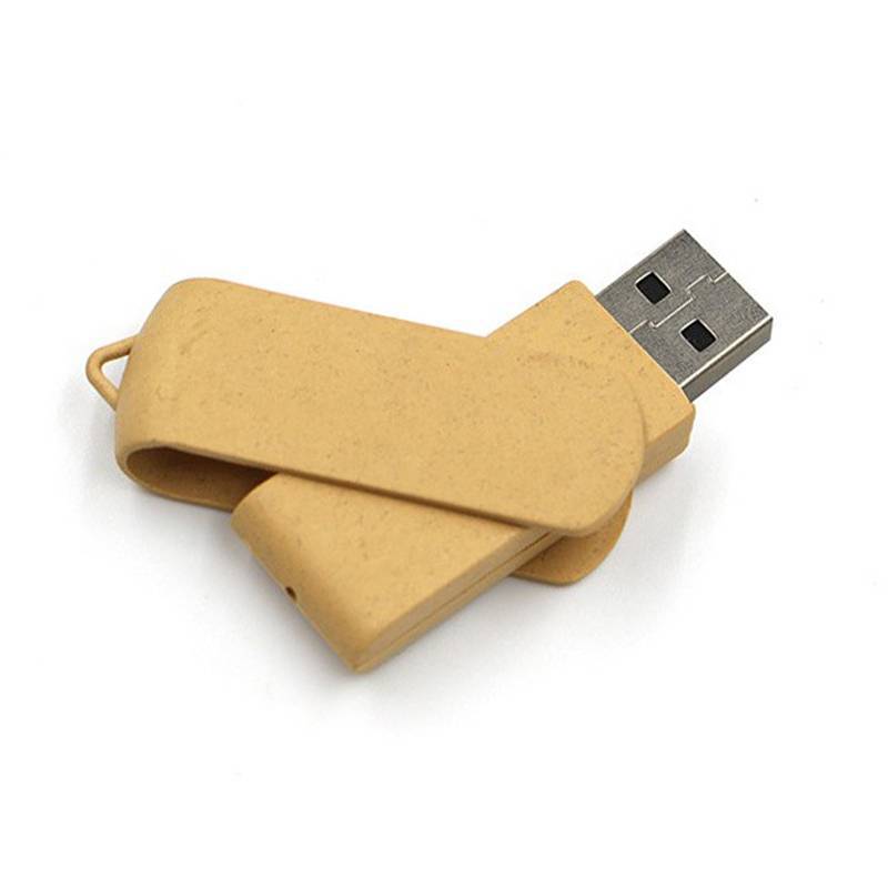 Eco Friendly Degradable Rotating USB Flash Drive
