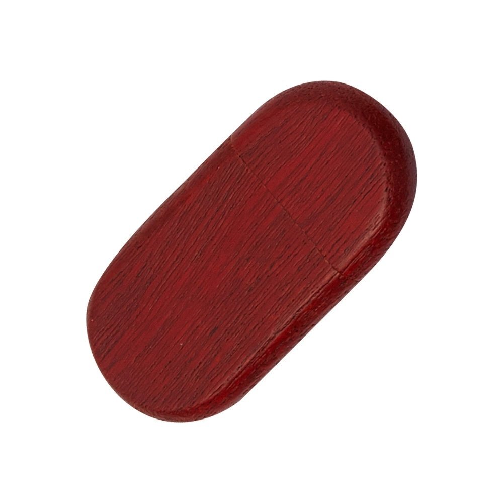 Elliptical Mahogany USB Flash Drive