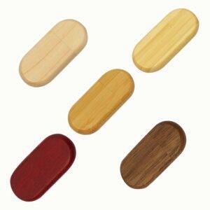 Elliptical Wood USB Disk