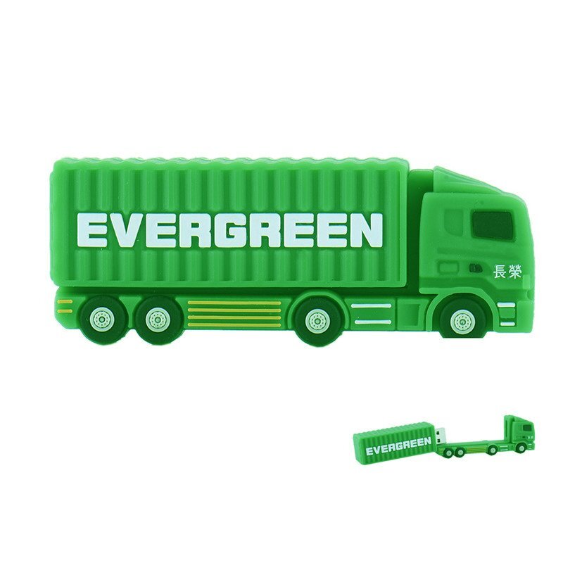 Green Truck-shaped USB Flash Drive - Image 4