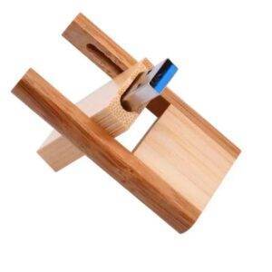 Natural Log Wood Flip USB Drive