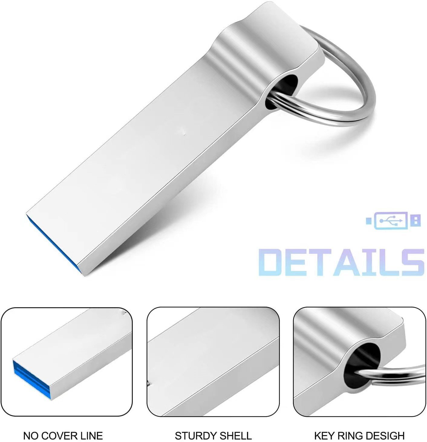 Metal Keychain USB Flash Drive Supplier