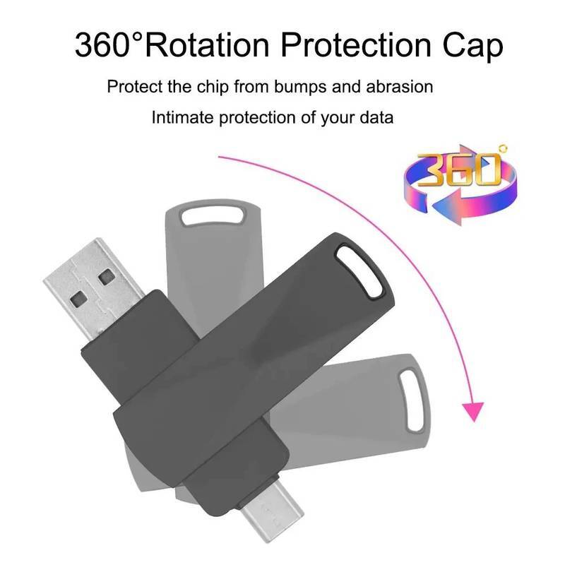 Rotating Metal USB Type C 2.0