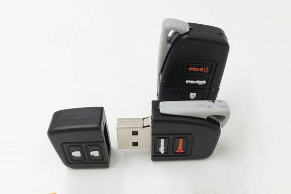 PVC car key-shaped USB drive