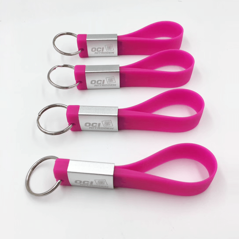 Pink Silicone USB Bracelet Drive