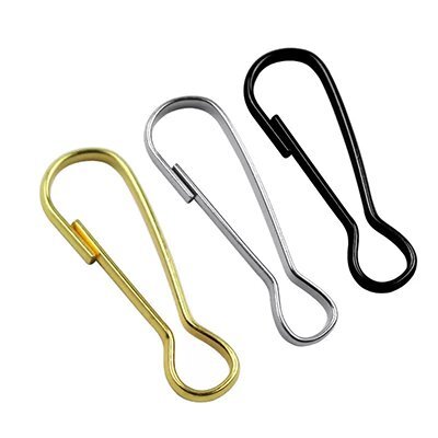 Snake-shaped metal keychain