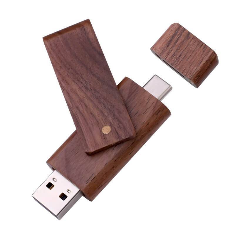 Wooden Mobile Phone USB Flash Drive - Imagen 2