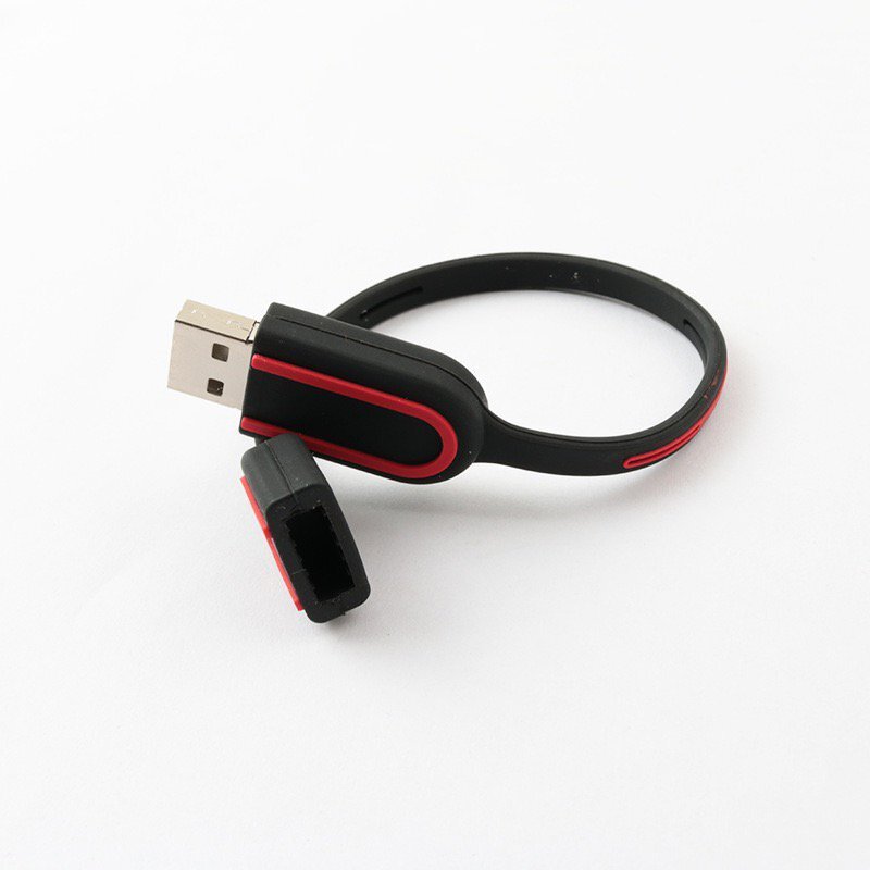 Wristband USB drives look just like cause awareness bracelets