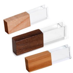 Wooden Crystal USB Flash Drive