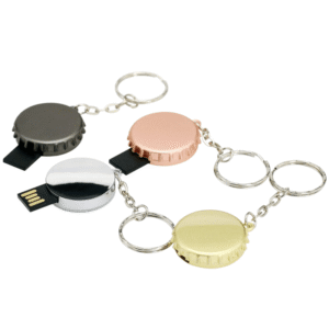 Memoria USB de aluminio con forma de tapa de botella