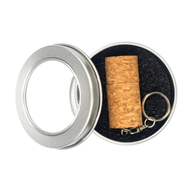 Memoria USB tipo tapón de corcho con cadena - Imagen 3