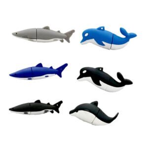 Memoria USB de PVC con forma de tiburón
