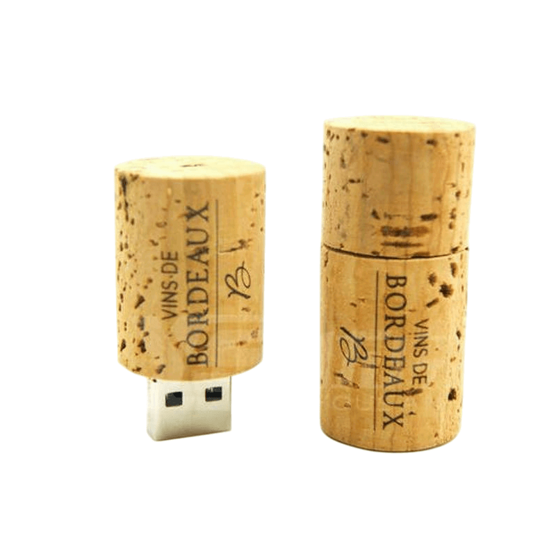 Memoria USB tipo tapón de corcho con cadena - Imagen 4