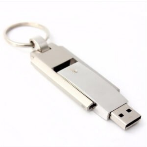 Memoria USB metálica abatible en tres tamaños